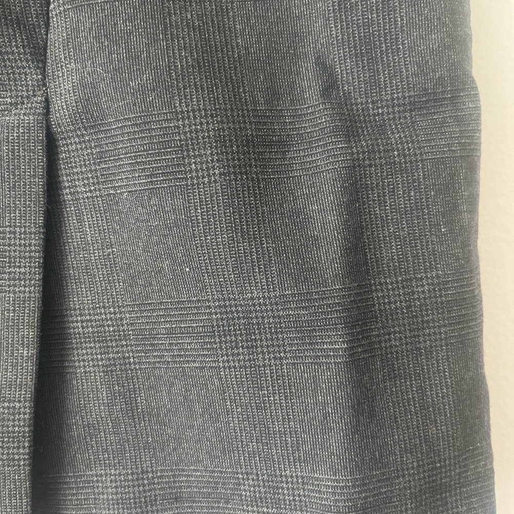 Gray Pencil Skirt With Split Back Pleat - image 3